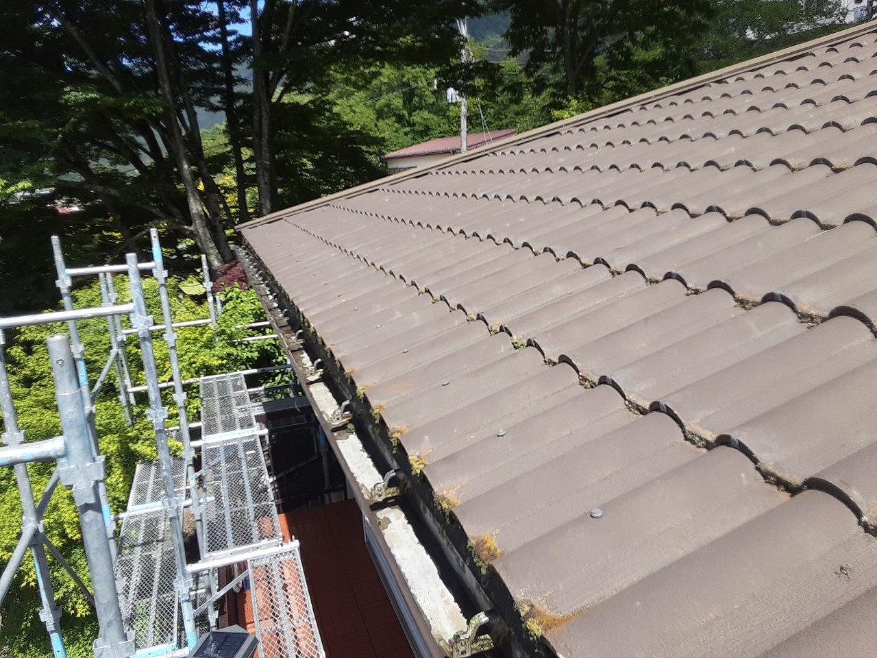 富士河口湖町雨樋清掃完了